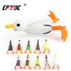 1 PCS Propeller Flipper Duck Fishing Lure Ducking Fishing Frog Lure 9cm 11.3gArtificial Bait Duckling 3D Eyes Day Baits Bass