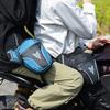 Мужская мотоциклетная боковая сумка со светоотражающей полосой, водонепроницаемая мотоциклетная поясная сумка, большая вместительная повседневная спортивная сумка