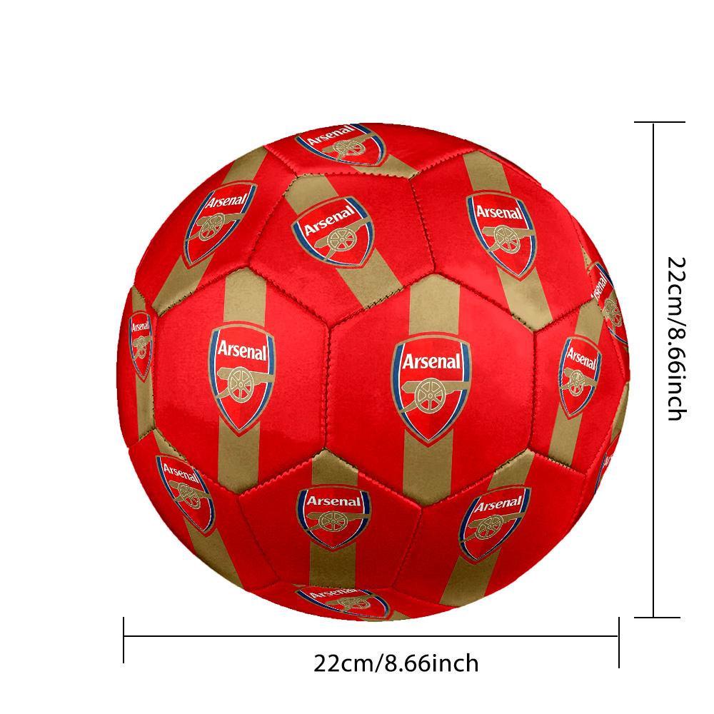 Arsenal logoIndoor Soccer Ball Colorful All Ages Machine Stitched PVC Competition Ready Durable High-Bounce