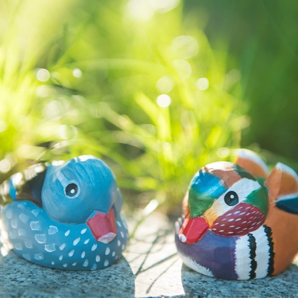 Декоративная деревянная статуэтка птицы из массива дерева, резьба по дереву, украшение в виде птицы, реквизит для фотосъемки