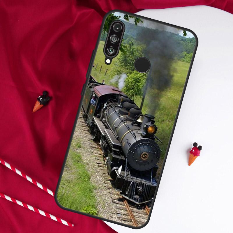 Классический паровоз Железная дорога Для Huawei Nova Y90 Y70 Y60 Y72 Y73 Y61 Y91 7i 8i 11i 12i 12s 9 10 SE P20 P30 P40 Lite Чехол