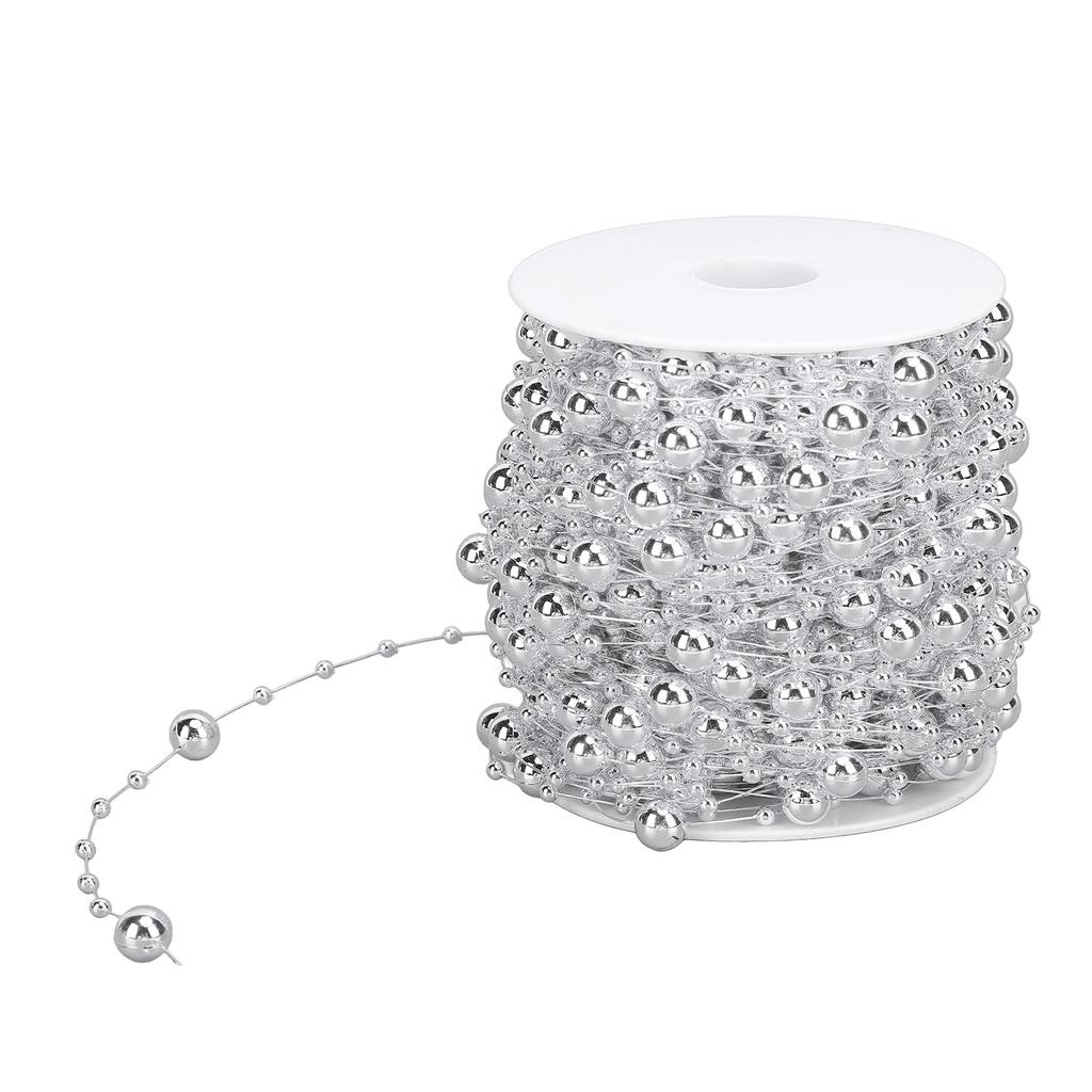 1 рулон жемчужных бусин, цепочка из искусственного жемчуга, отделочная нить для цветочного венка, свадебного букета, вечеринки