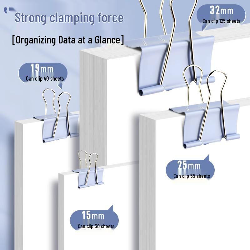 Зажим Моранди с длинным хвостом - Большой дизайн "Ласточкин хвост" и "Феникс" для бумаг и книг