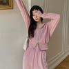2 шт./компл. женское пальто и брюки комплект двойной молнии с длинными рукавами кардиган с капюшоном мягкий термостойкий повседневный эластичный пояс