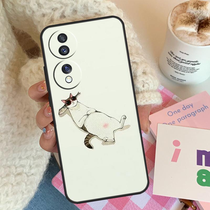 Минималистичные кошки Чехол для Honor Magic 8 7 6 Lite Для Honor 400 200 Pro 90 70 50 X8c X8b X9a X9b X9c X9d Win RT