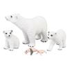 5 шт. Имитация модели животного Имитация белого медведя Украшение для роста детей Когнитивный цикл развития A