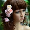 Party Bridal Bridesmaid Brooch Rose Flower Hairpin Wedding Hair Clip