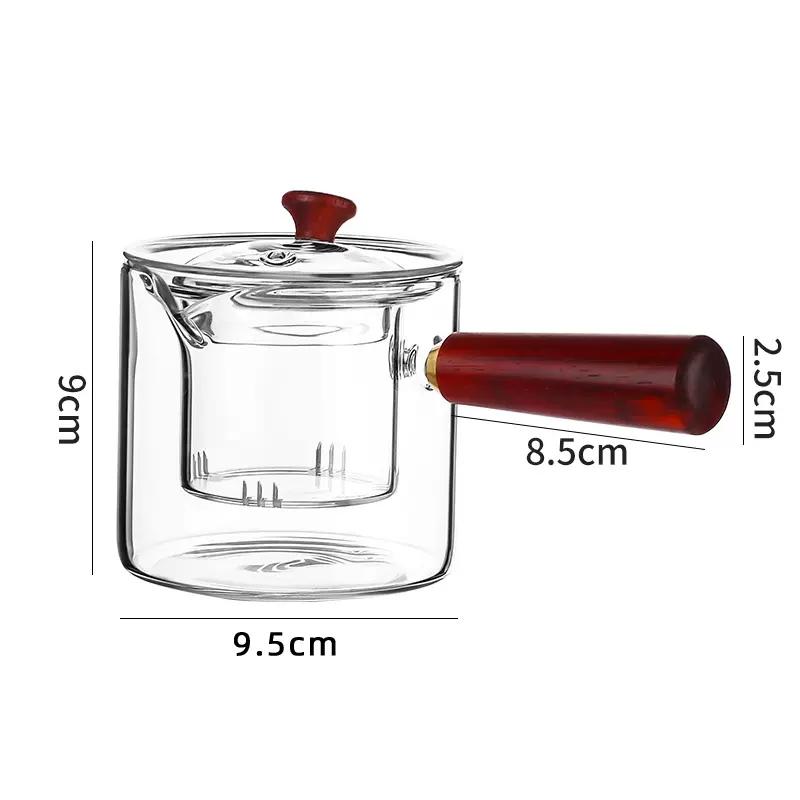 Чайник из высокотемпературного стекла с высоким содержанием кремния и бора Чайник для домашней кухни Можно нагревать Чайный сервиз для приготовления чая на плите