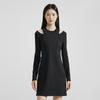 Calvin Klein Платье с длинным рукавом и вышитыми буквами, женские платья Space-Black J222324-BEH