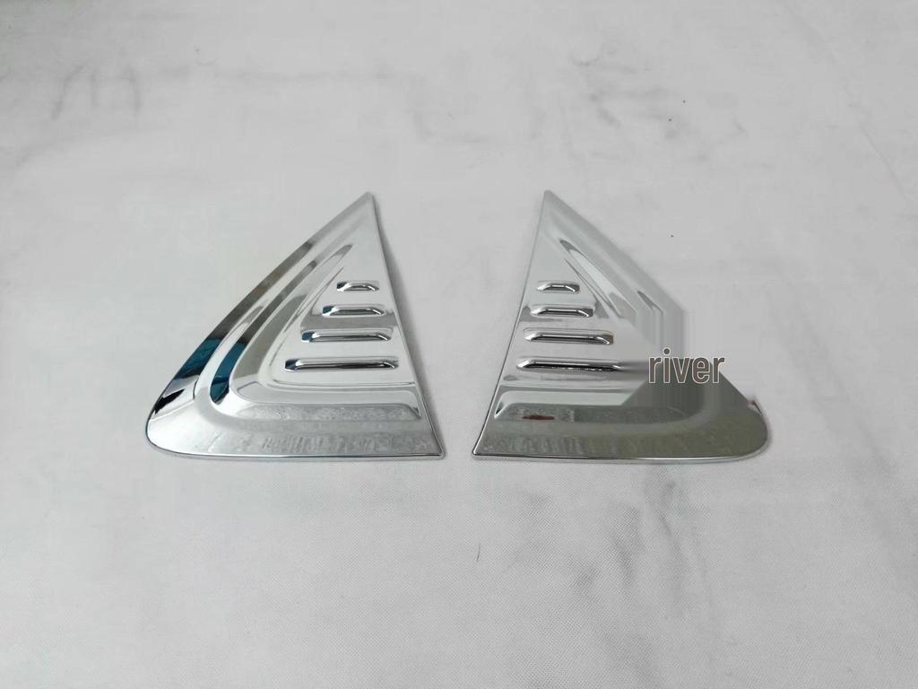 Toyota C-HR 2017 Fender Silver Electroplated Style Side Logo Decoration Panel & CHR Side Light Frame