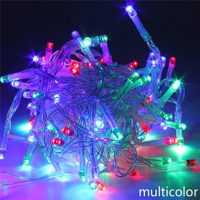 Светодиодные гирлянды на батарейках AA 2M/5M/10M для рождественской гирлянды, вечеринки, свадьбы, украшения, рождественская мигалка, фея