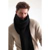 Мужской шерстяной шарф из плотного трикотажа