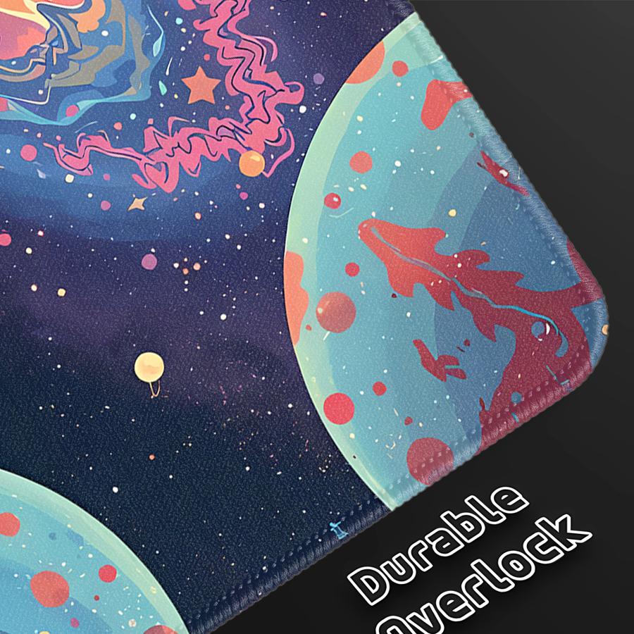 Коврик для мыши Клавиатура Коврик для мыши Игровая консоль Pad Настольные аксессуары офисный Pad Компьютер Ноутбук Pad Противоскользящий Туманность Галактика Космос Искусство