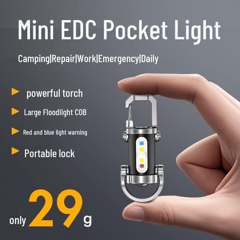 Best-Selling Multifunctional LED Keychain Flashlight: Portable, Rechargeable, Perfect for Camping
