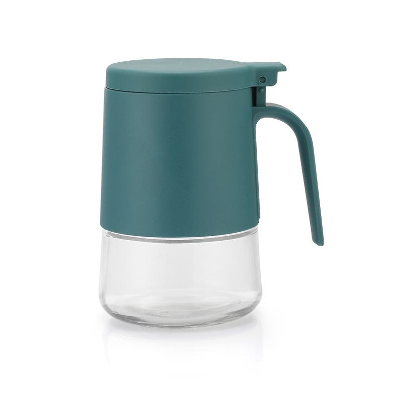 Double Sealed Spice Jar Kitchen Moisture Proof Seasoning Spice Glass Salt Jar with Kitchen Spoon Bottle Accessories