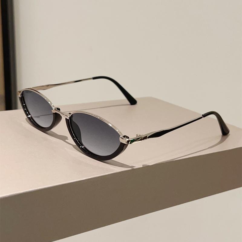 Овальные винтажные солнцезащитные очки женские стильные градиентные многоцветные повседневные декоративные солнцезащитные очки новый модный брендовый дизайн