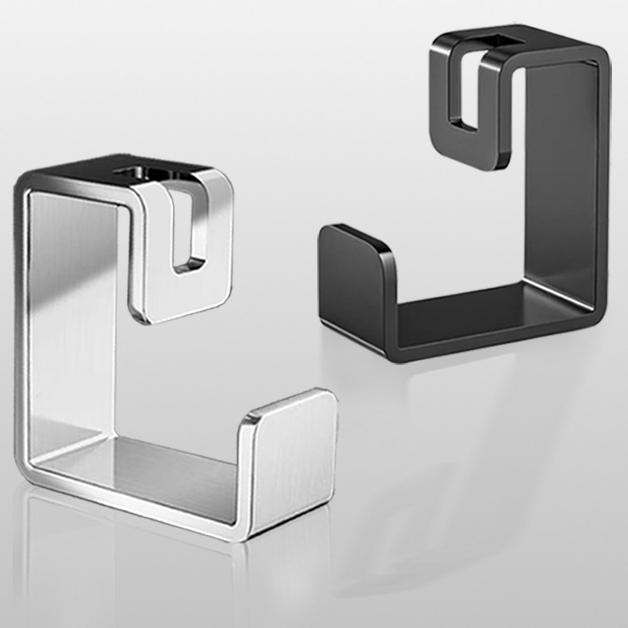 Стойка для раковины из нержавеющей стали, настенная, для ванной комнаты, не оставляющая следов, липкие крючки, многофункциональные крючки для раковины, для хранения