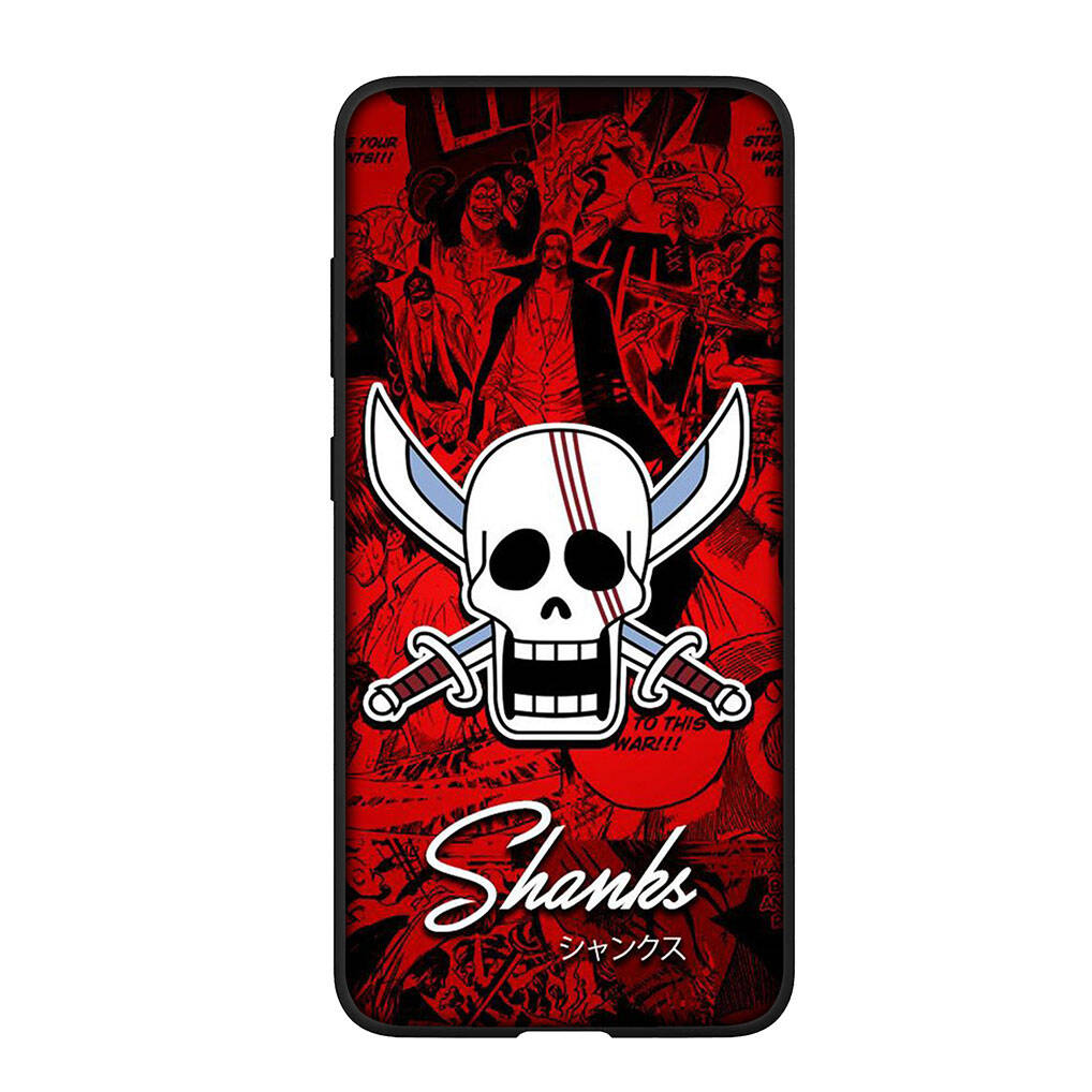 Для Samsung Galaxy S25 S24 S23 iPhone 17 16 15 Xiaomi Redmi Note 14 13 12 Plus Pro Max A37 A57 Чехол Шанкс Рыжие Волосы Луффи One Piece OPPO Huawei Обложка