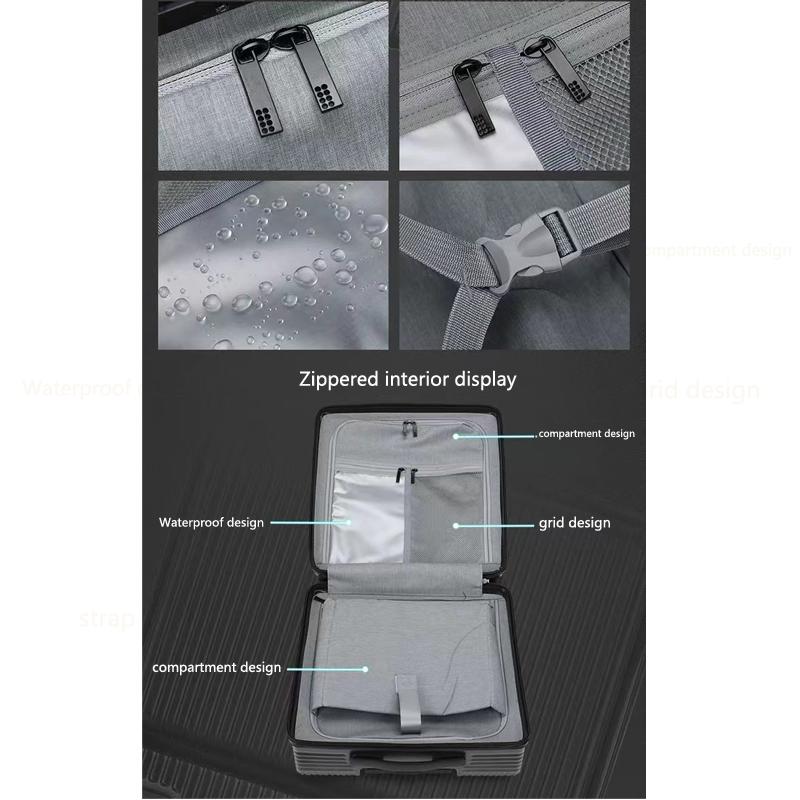 18-дюймовая ручная кладь на тележке, чемодан для деловых поездок на колесах, чемодан с сумкой для ноутбука, чемодан на колесиках с микро-USB