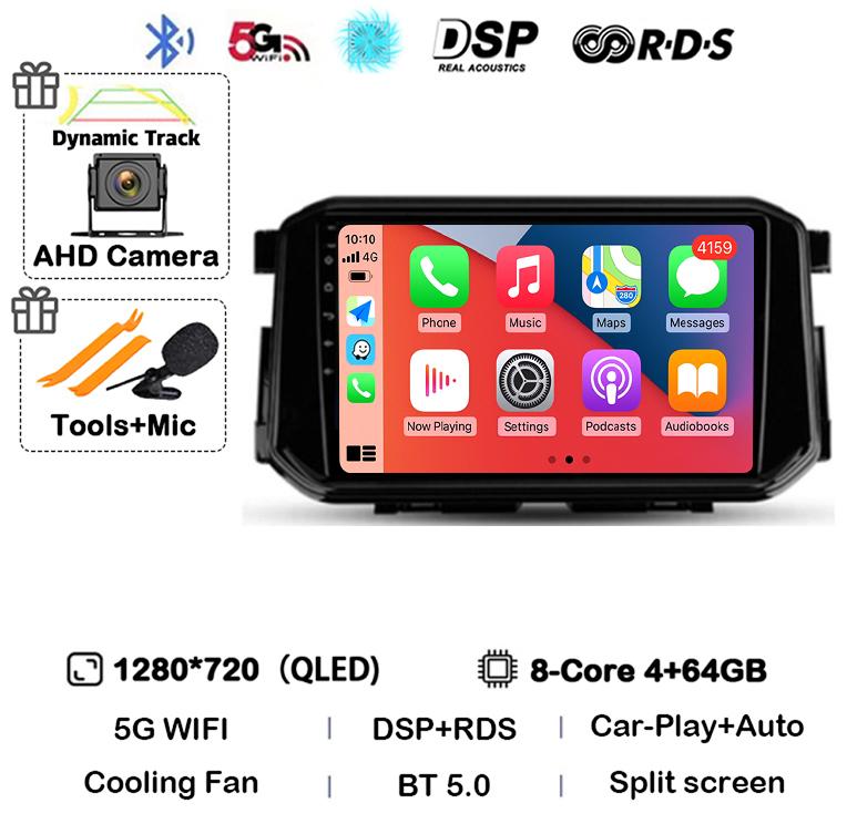 Android 14 Carplay Auto 4G+WIFI для Nissan Terra Xterra 2018 2019 2020-2022 Автомобильный радиоприемник Мультимедиа Видеоплеер GPS 360 Камера DSP