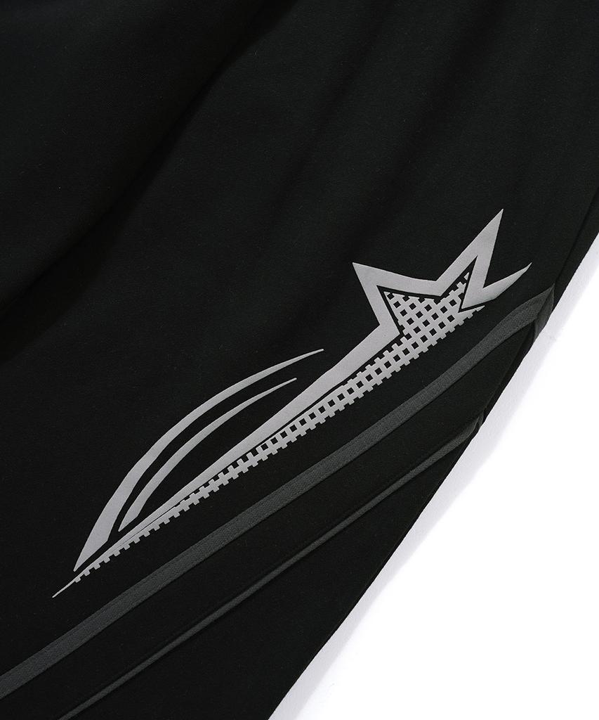 GAKKAI UNIONS Брюки с лампасами из потоотводящей нити Черные