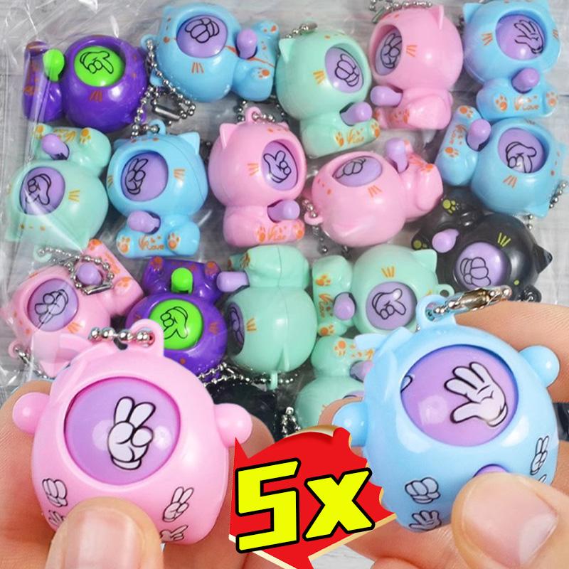 Small Keychains Toddler Sensory Fidget Toys Bulk Classroom Prizes Keyring Kids Birthday Party Favors Gift Bag Fillers Key Chain