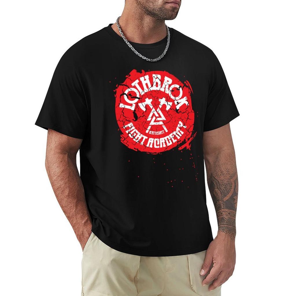 Lothbrok Fight Academy TShirt Vintage Style Printed Top