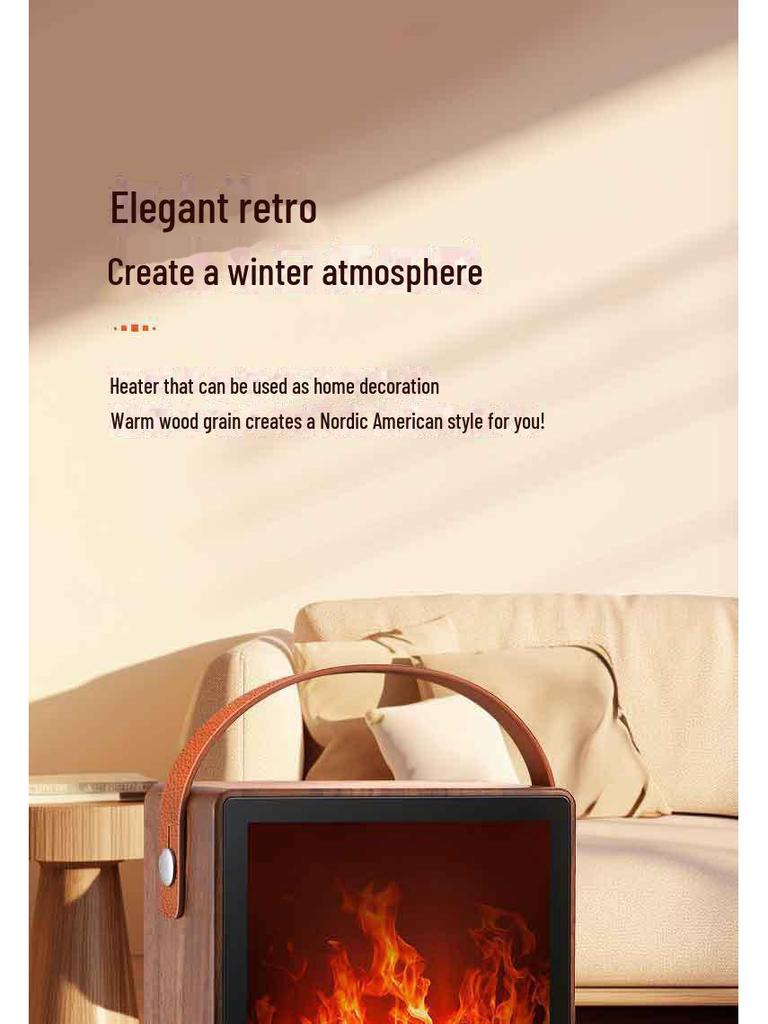 Электрический настольный обогреватель Camel с имитацией пламени