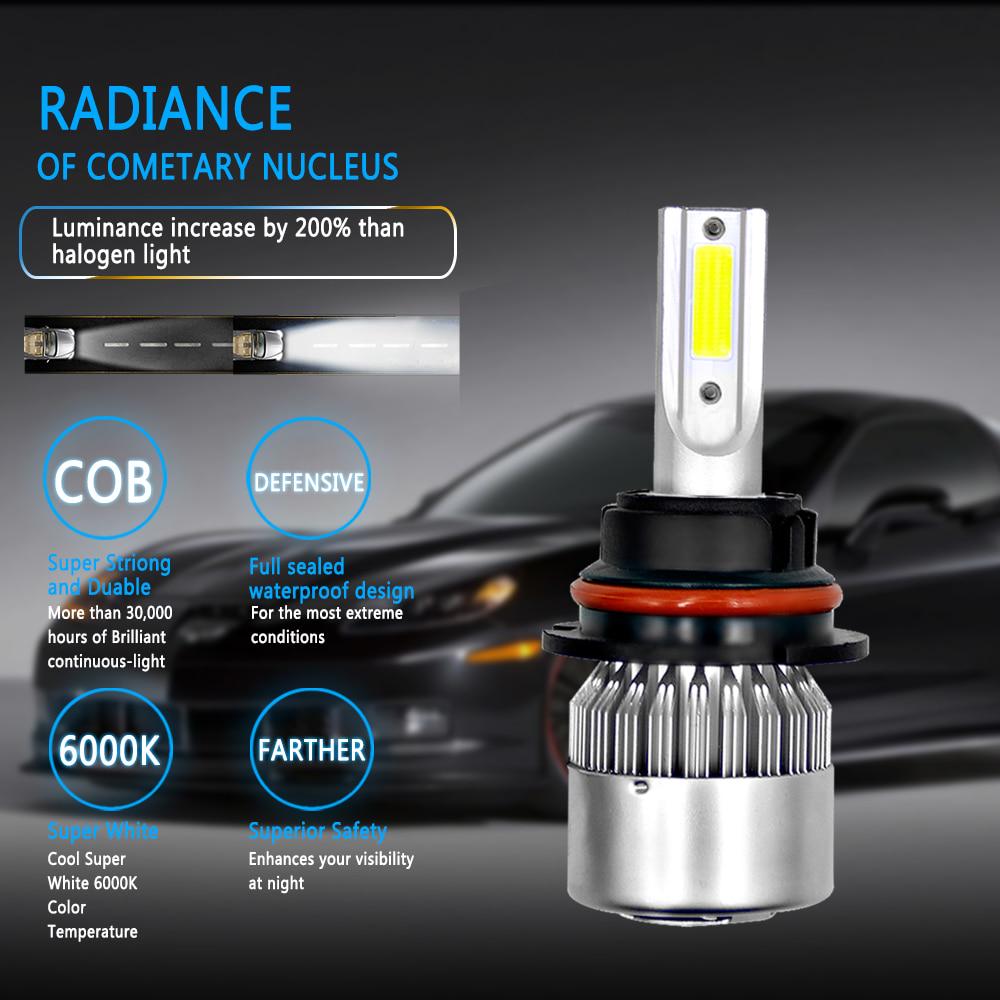C6 C9 Автомобильные светодиодные фары H7 Led H4 H1 H3 H11 H13 880 9004 9005 9006 9007 HB1 HB2 HB3 HB4 H27