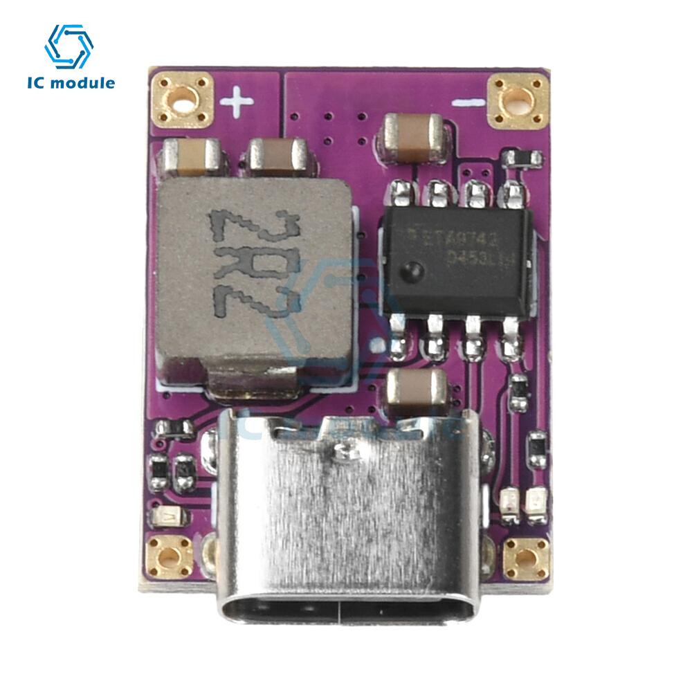 Модуль заряда/разряда Type C Mini DC5V 2.4A Плата защиты зарядки аккумулятора 18650 Li-ion Модуль питания литиевой батареи