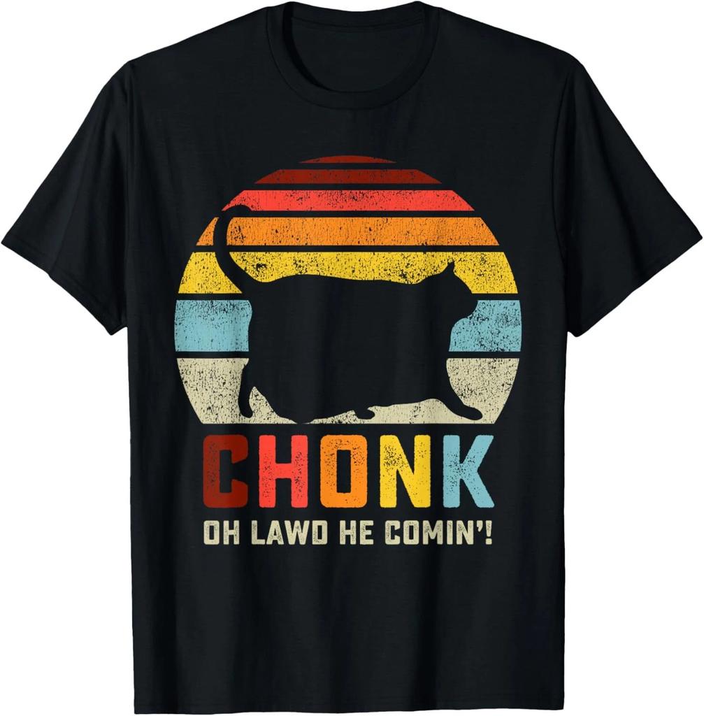Chonk Cat Scale Meme Funny Retro Style Vintage Cats Memes Gift Unisex T-Shirt