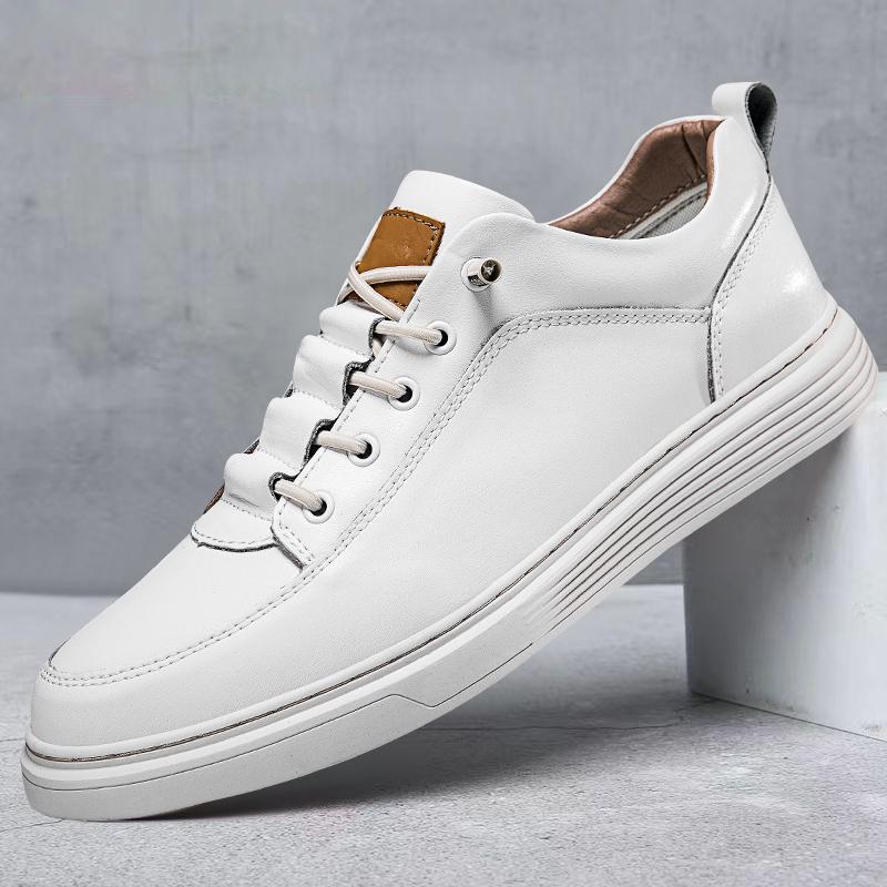 Fashion Genuine Leather Men's Shoes High Quality Sneakers for Men Handmade Italian Business Casual Shoes Outdoor Sport Skateboard Shoes