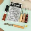 Набор инструментов для шитья кожи Устойчивый к износу Набор для DIY-изделий из кожи Ручная прошивка для ремонта обуви, сумок