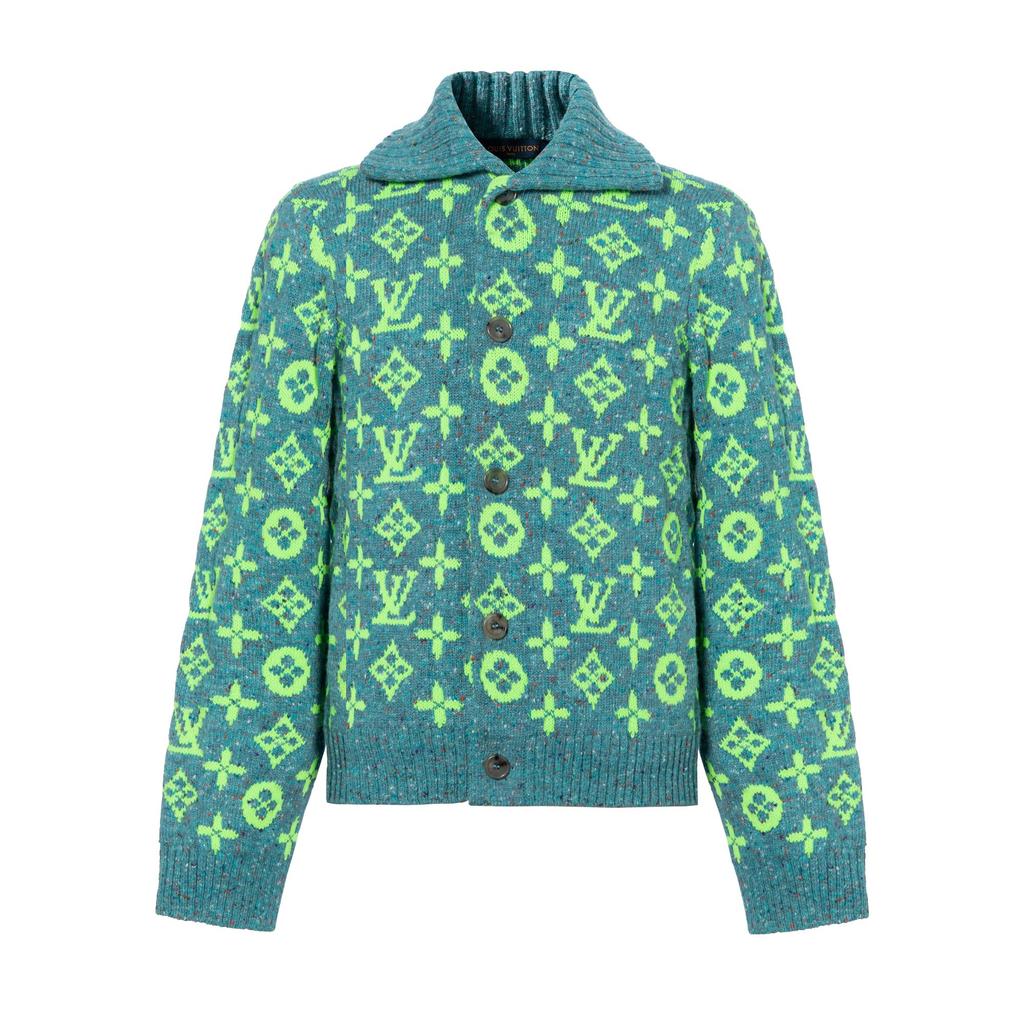 Louis Vuitton Свитер мужской SS22 Зеленый 1A9T88