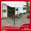 3*2.6m 300D Tent Canopy Top Replacement Cover Outdoor Waterproof Shade Sail Pergola for Backyard Garden Patio Outdoor Awning