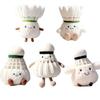 Creative Plush Doll Furry Bag Decor Pendant New Badminton Keychain  Friends Gifts
