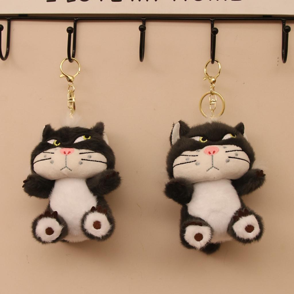 Мультфильм Дорога Западный Французский Кот Уродливый Милый Подвесной Мешок Уродливые Вещи Плюшевая Кукла Милый Брелок Машина Школьная Сумка Подвесное Украшение