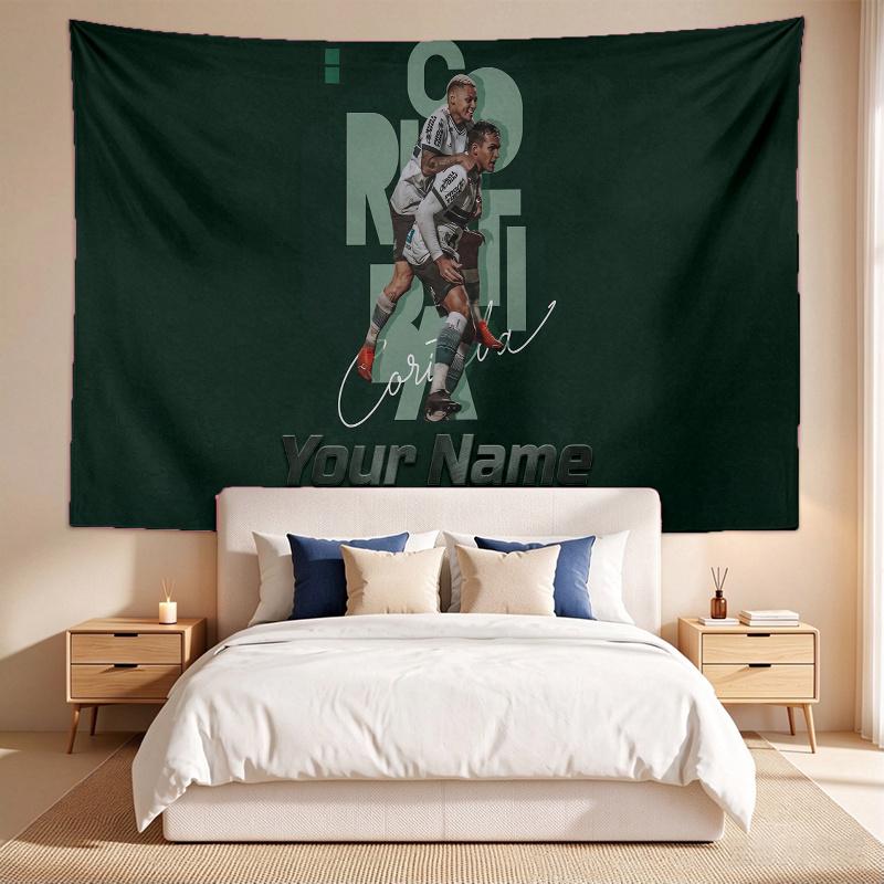 Coritiba Foot Ball Club (5) Custom Name Tapestry Wall Hanging Tapestry Wall Art Decor for Bedroom Living Room