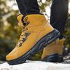 Fashion Winter Outdoor Mens Climbing Shoes Warm Men Hiking Boots Male Casual Sneakers Leather Mens Snow Boots Non-slip Work Ankle Boots