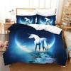 4 Cute Unicorn Bedding Set 3D Printed  Animals Unicorn Duvet Cover Pillow Cases Comforter Bedding Sets Bedroom Decoration