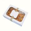 12pcs Large Kraft Paper Box Biscuit Candy Cake Gift Box PVC Transparent Window Birthday Gift Wedding Party Supplies Packaging Box Wedding
