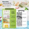 Ecoco 14-Grid Food Grade Press Ice Cube Tray with Lid