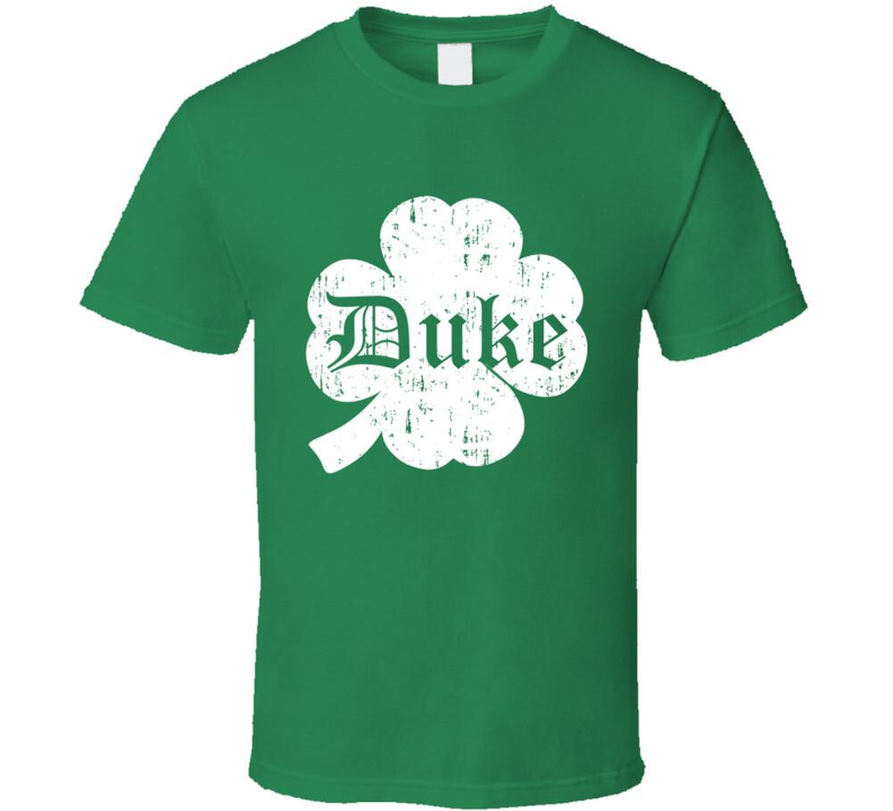 Duke St Patricks Day Clover Name T Shirt Mens Womens Tees Top