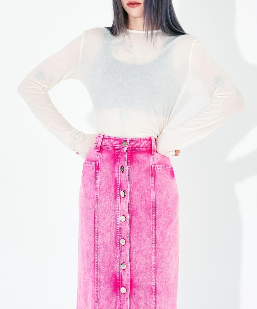 Длинная джинсовая юбка Wordog Vintage Washed