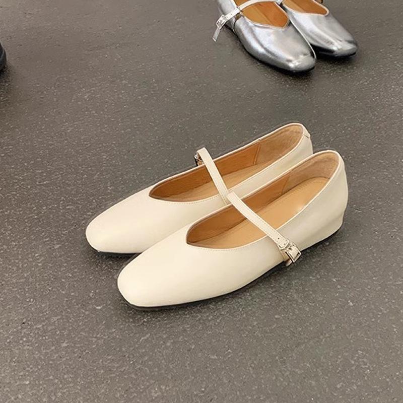 Grape Mother French Gentle Word with Bag Head Shallow Mouth Inner Height Increase Silver Mary Jane Women's Shoes Platform Single Shoes Women