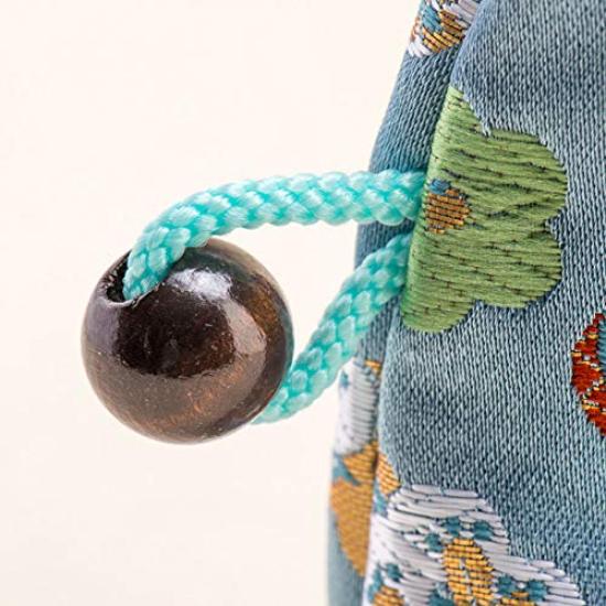 Киото Гейбидо Парча Нисидзин Косметичка Японская Сделано в Японии Сумочка-роса, Узор, (Розовый, Травяной)