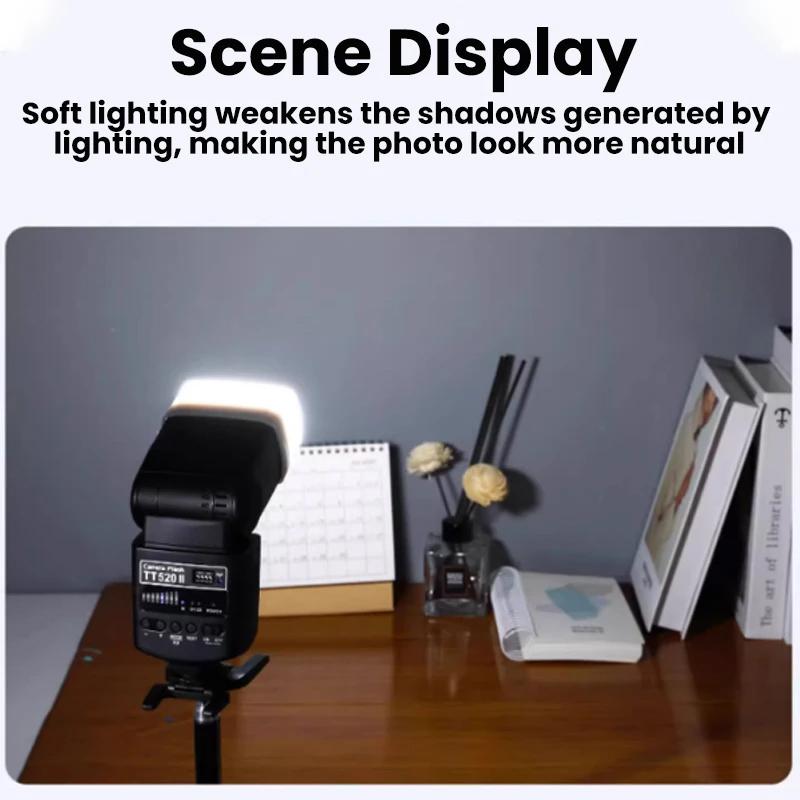 Universal Flash Diffuser Dome Bounce for Canon 580EX/580EX II/Godox V850 860II TT685 TT600 TT520II Yongnuo YN-560/565 Speedlite