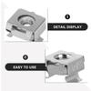 100Pcs M4 Iron Cage Nut Nickel Coated Heavy Duty Spring Clip Nut for Networking Rack Server Cabinet Industrial Equipment