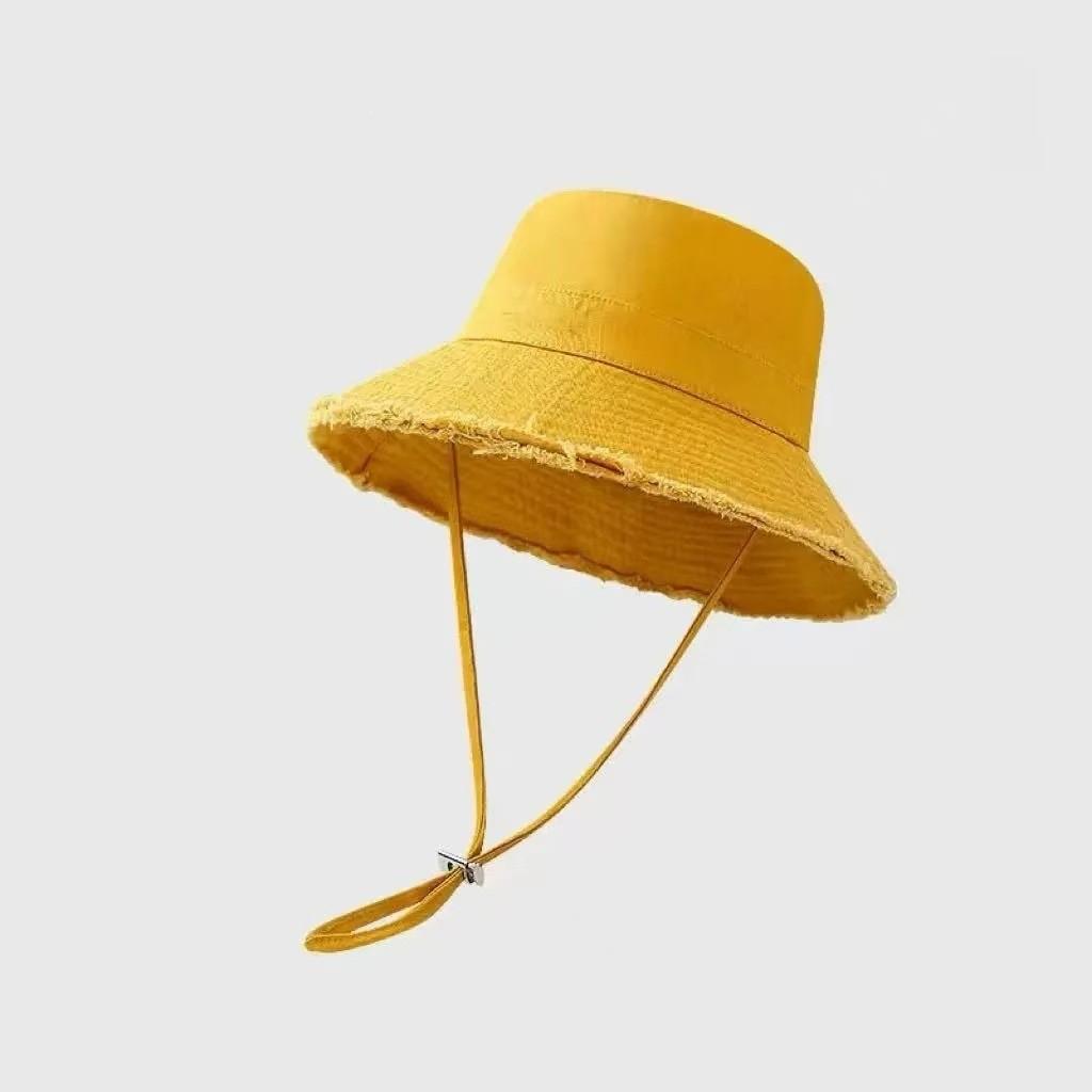 Cotton Waterwashed Fisher Cap With Sunshade For Summer Outdoor Sun Protection And Casual Wear