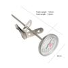 Coffee Thermometer Quick display Analog Dial Thermometer  10~100℃ Temperature Gauge Dial SS Probe Instant Read Thermometer for Milk Coffee Chocolate
